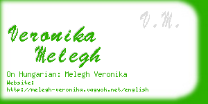 veronika melegh business card